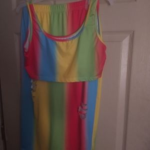 2pc skirt set large with matching shoes